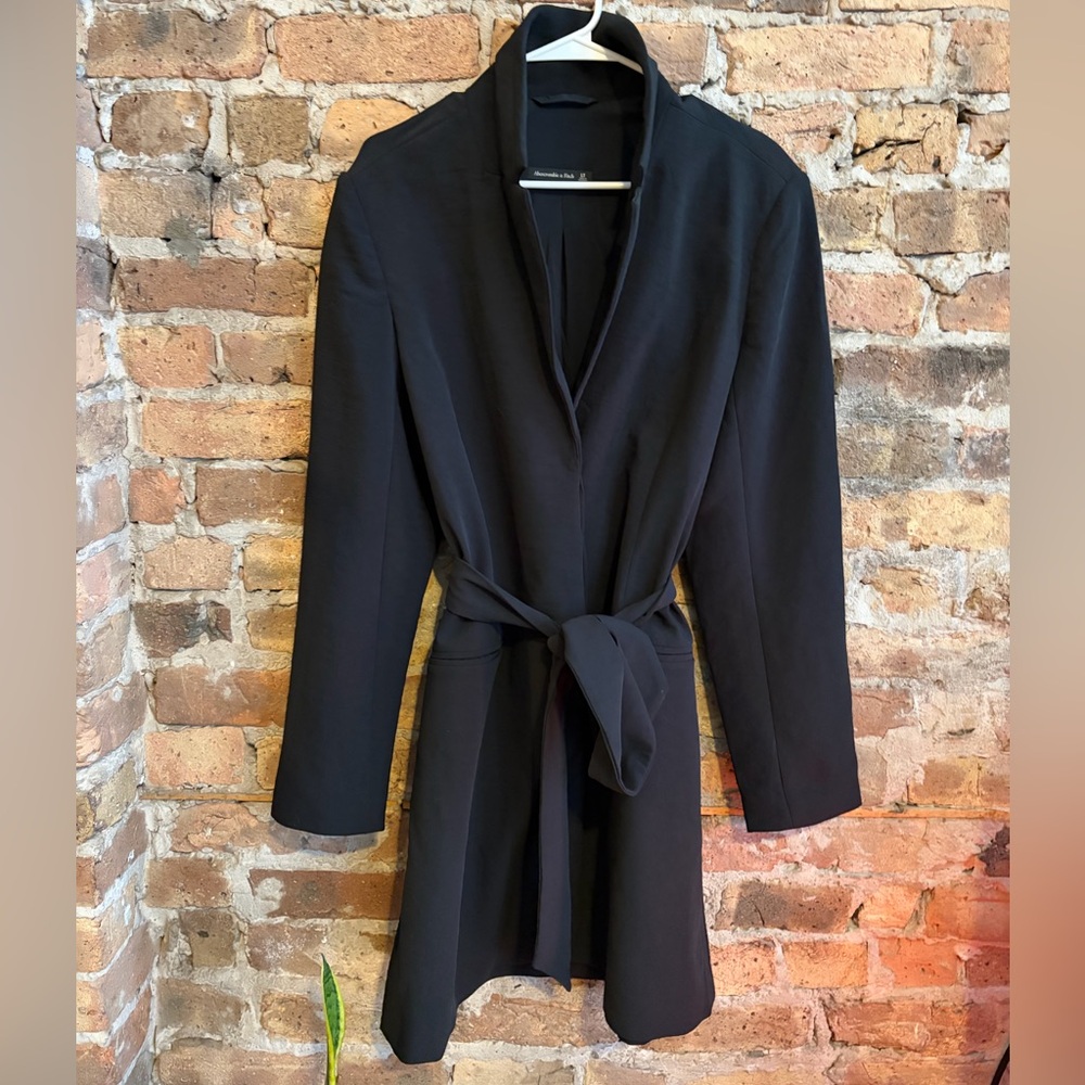 Abercrombie & Fitch Black Crepe Blazer Dress